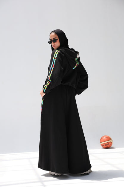 CROPPED PLAY SET -BLACK