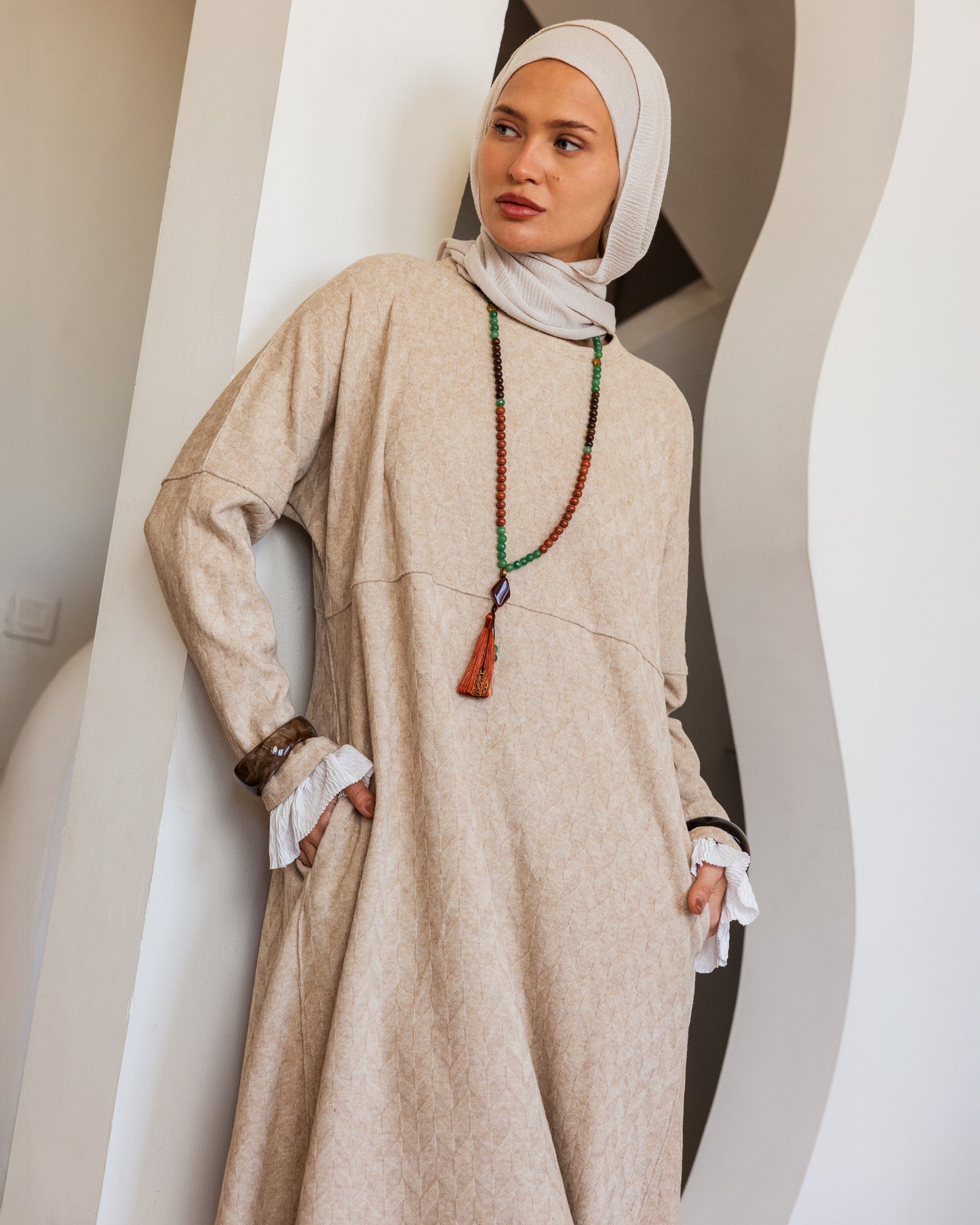 KAYAN DRESS - BEIGE