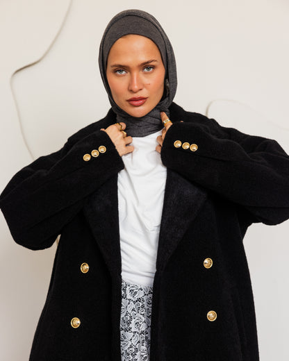 LIMITED EDITION SOFT COAT - BLACK