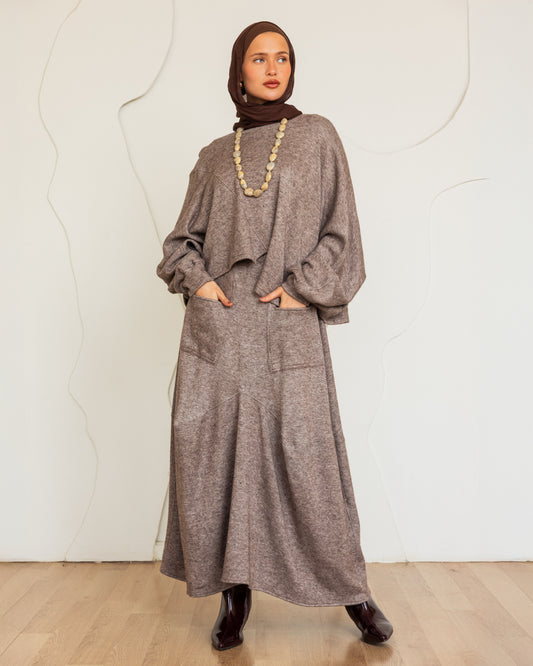 CLOUD KNIT SET - LIGHT MOCHA