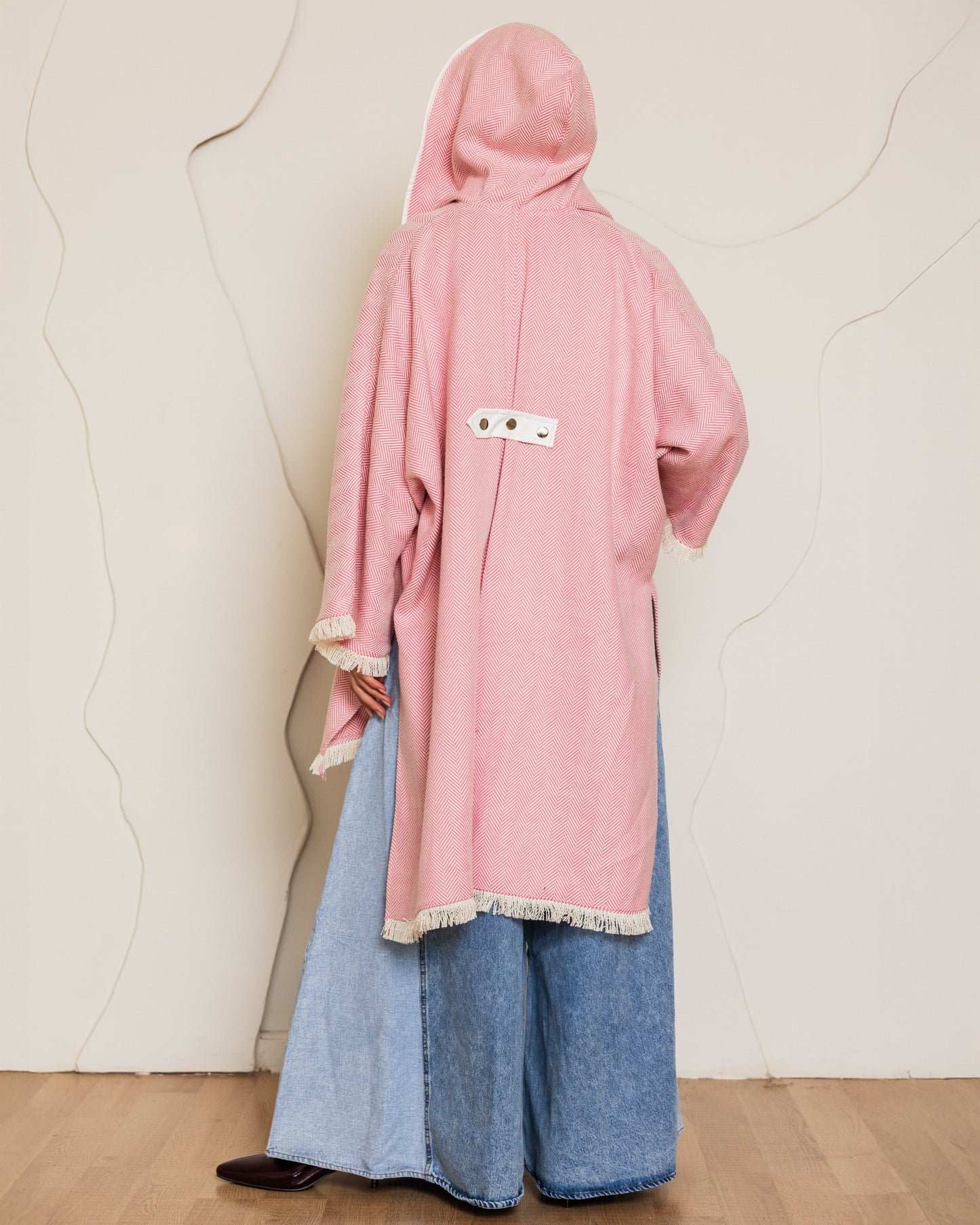 BOHO WOOL JACKET - PINK