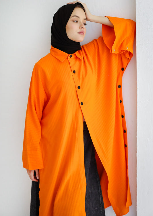 LONG CAPSULE SHIRT ORANGE