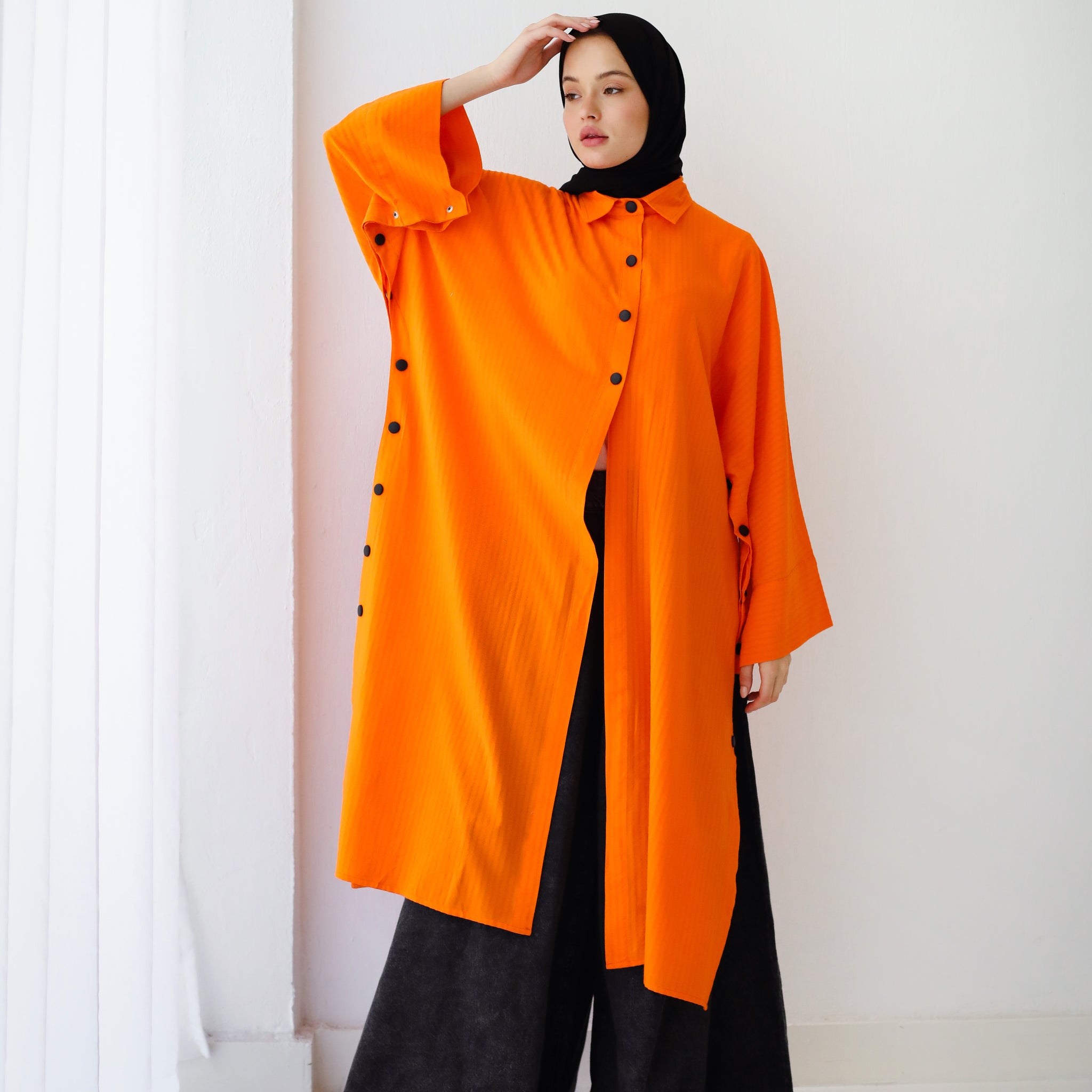 LONG CAPSULE SHIRT ORANGE