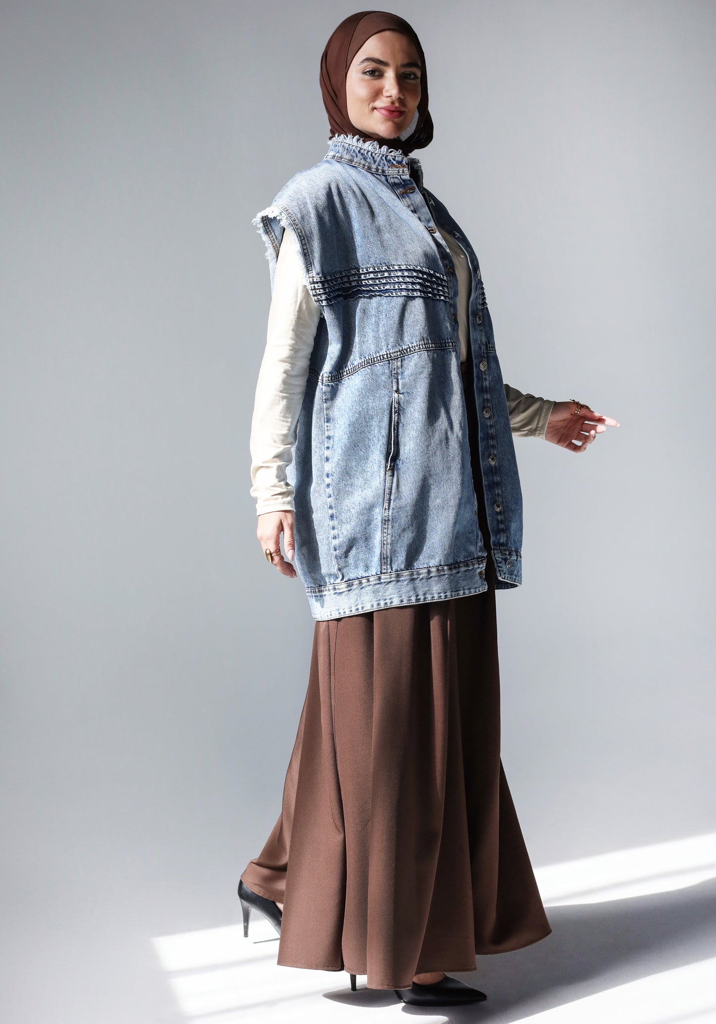 PLAIN CLASSIC PANTS - BROWN