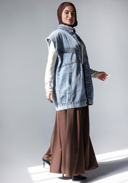 PLAIN CLASSIC PANTS - BROWN