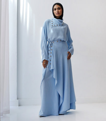 JUMPSUIT SET-BABY BLUE