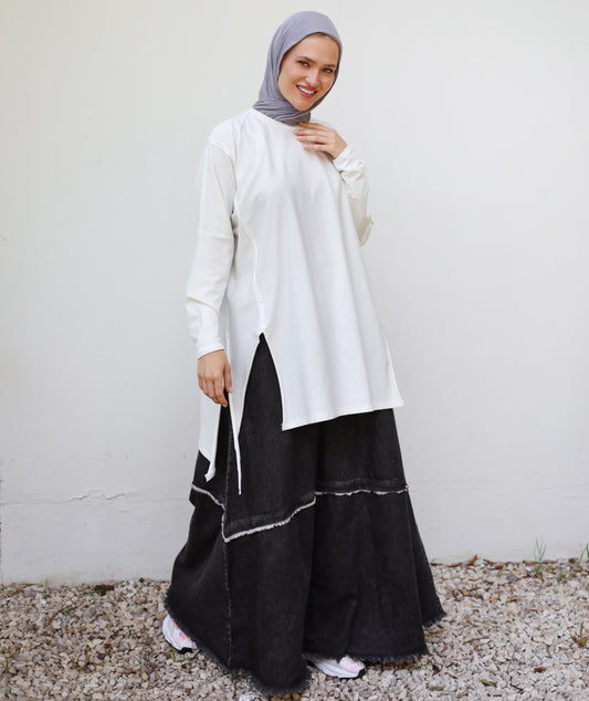 OVERSIZE COTTON SHIRT-OFFWHITE
