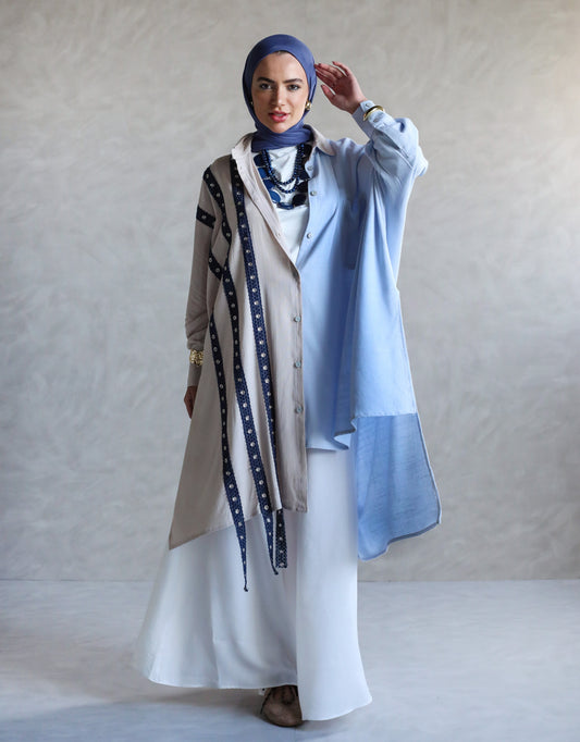 DENIM TOUCH LINEN SHIRT