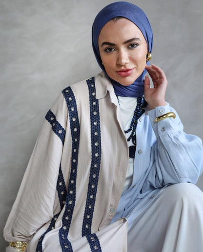 DENIM TOUCH LINEN SHIRT