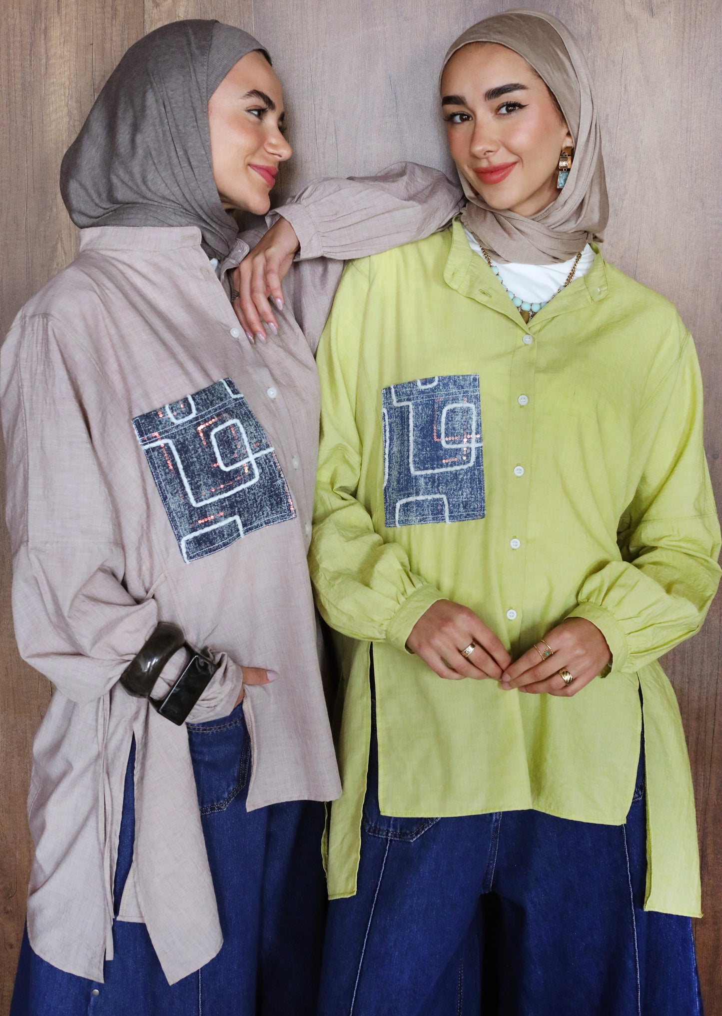COTTON HIGH LOW SHIRT-YELLOW