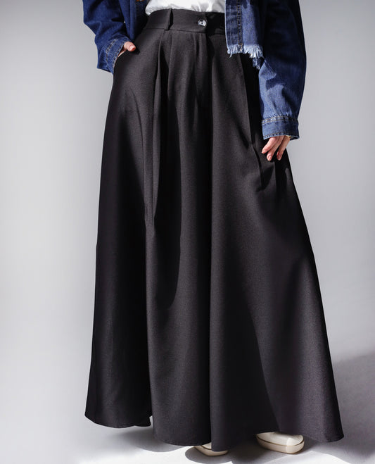PLAIN CLASSIC PANTS-BLACK
