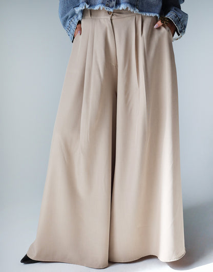 PLAIN CLASSIC PANTS - BEIGE