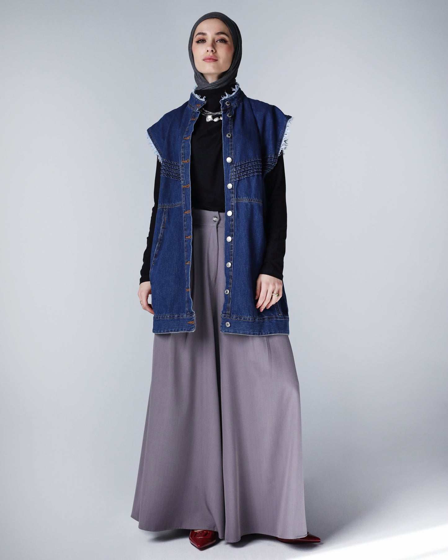 PLAIN CLASSIC PANTS - GRAY