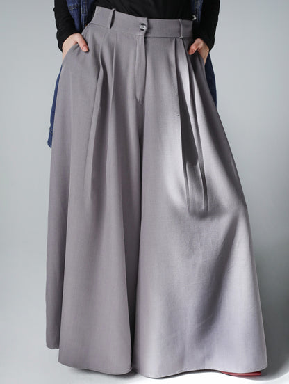 PLAIN CLASSIC PANTS - GRAY