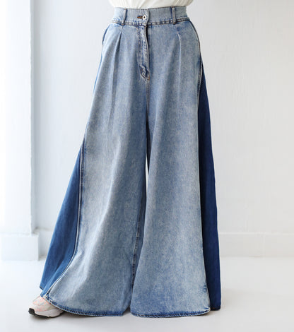 MIXED DENIM PANTS 13
