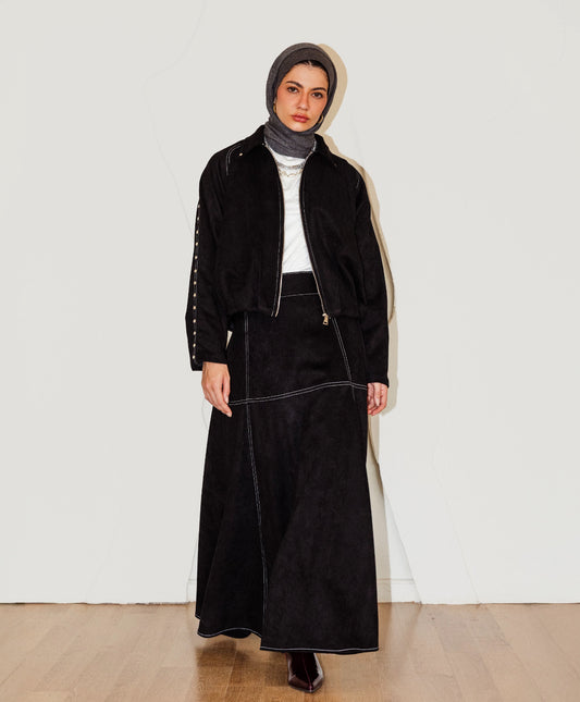 MALIKA SKIRT-BLACK