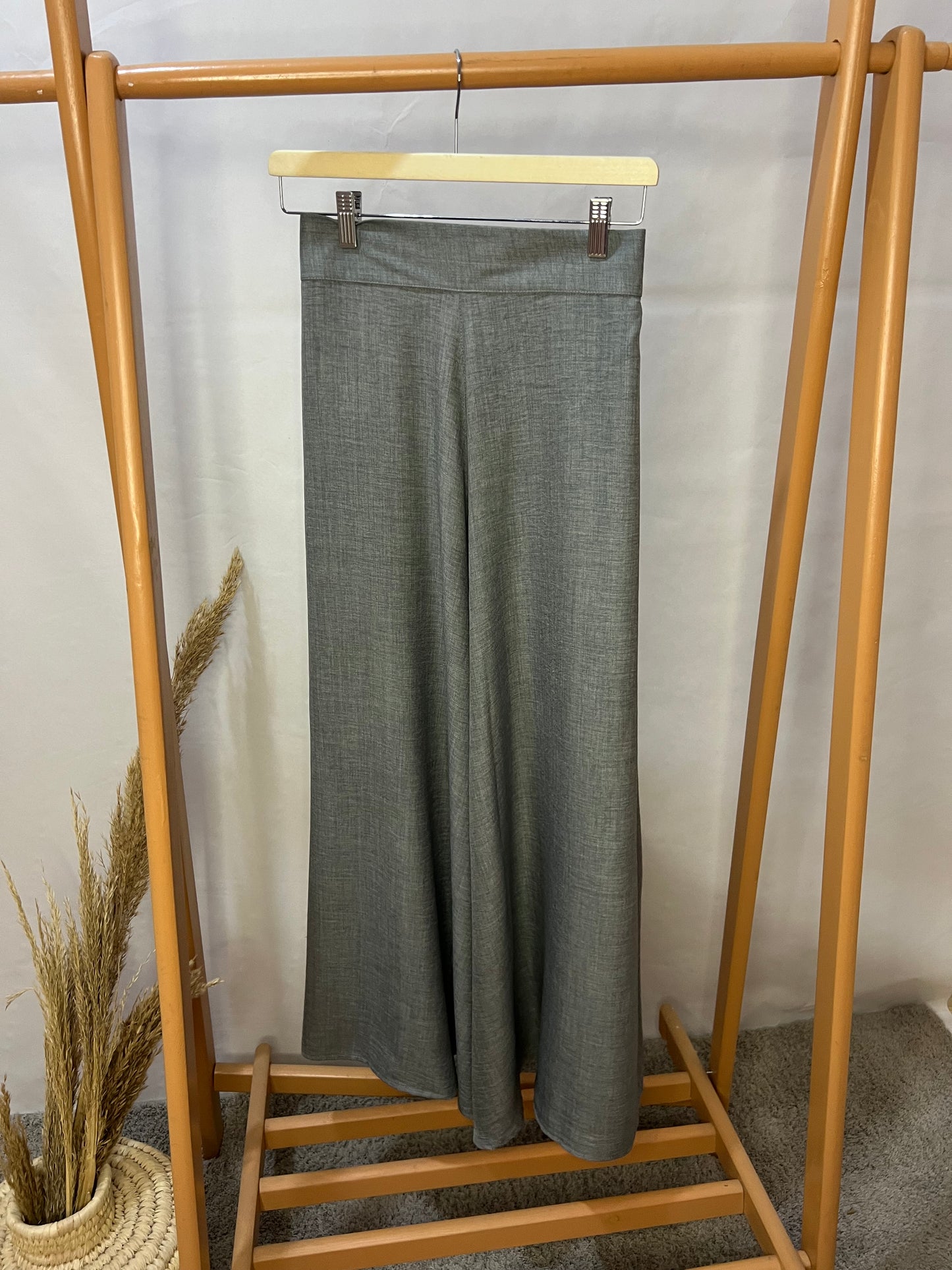 LINEN WIDE LEG PANTS
