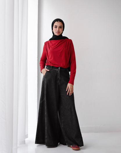 WIDE LEG JEANS-BLACK 01