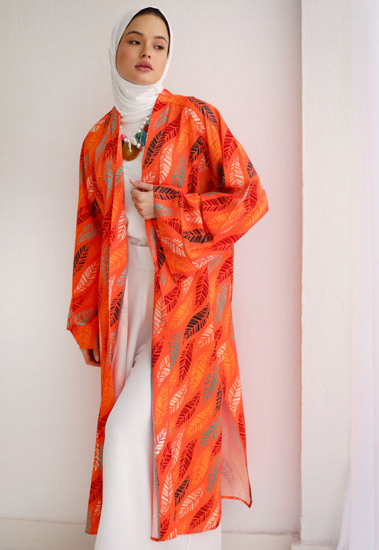 PRINTED KIMONO ORANGE