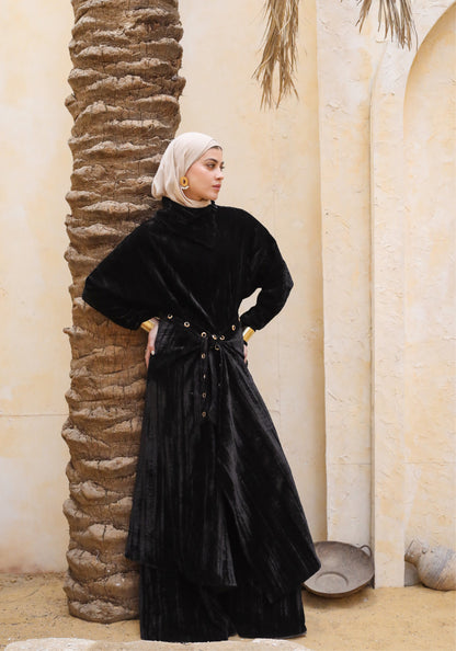HILAL JUMPSUIT SET - BLACK