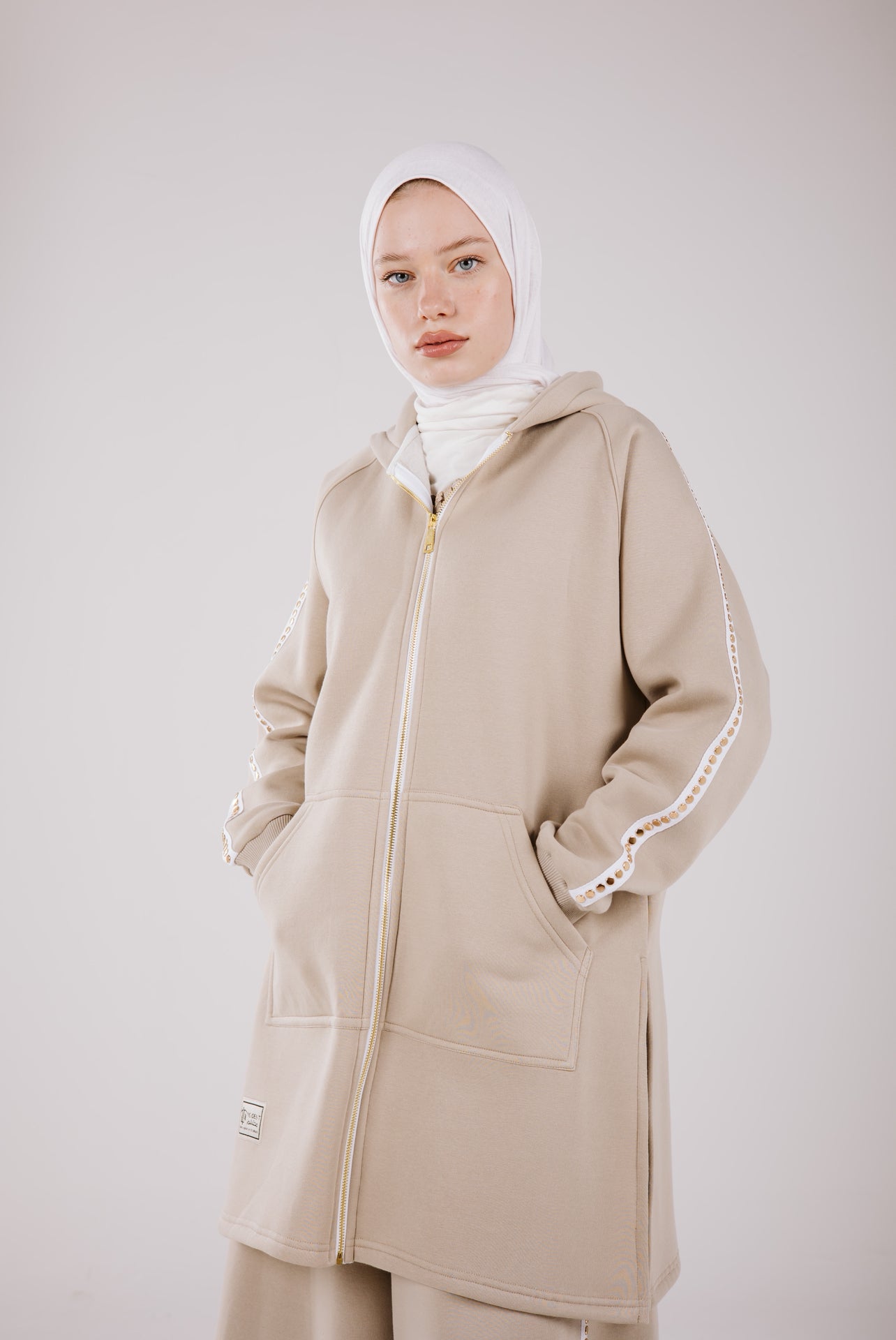 HEAVY MELTON REEMA SET BEIGE