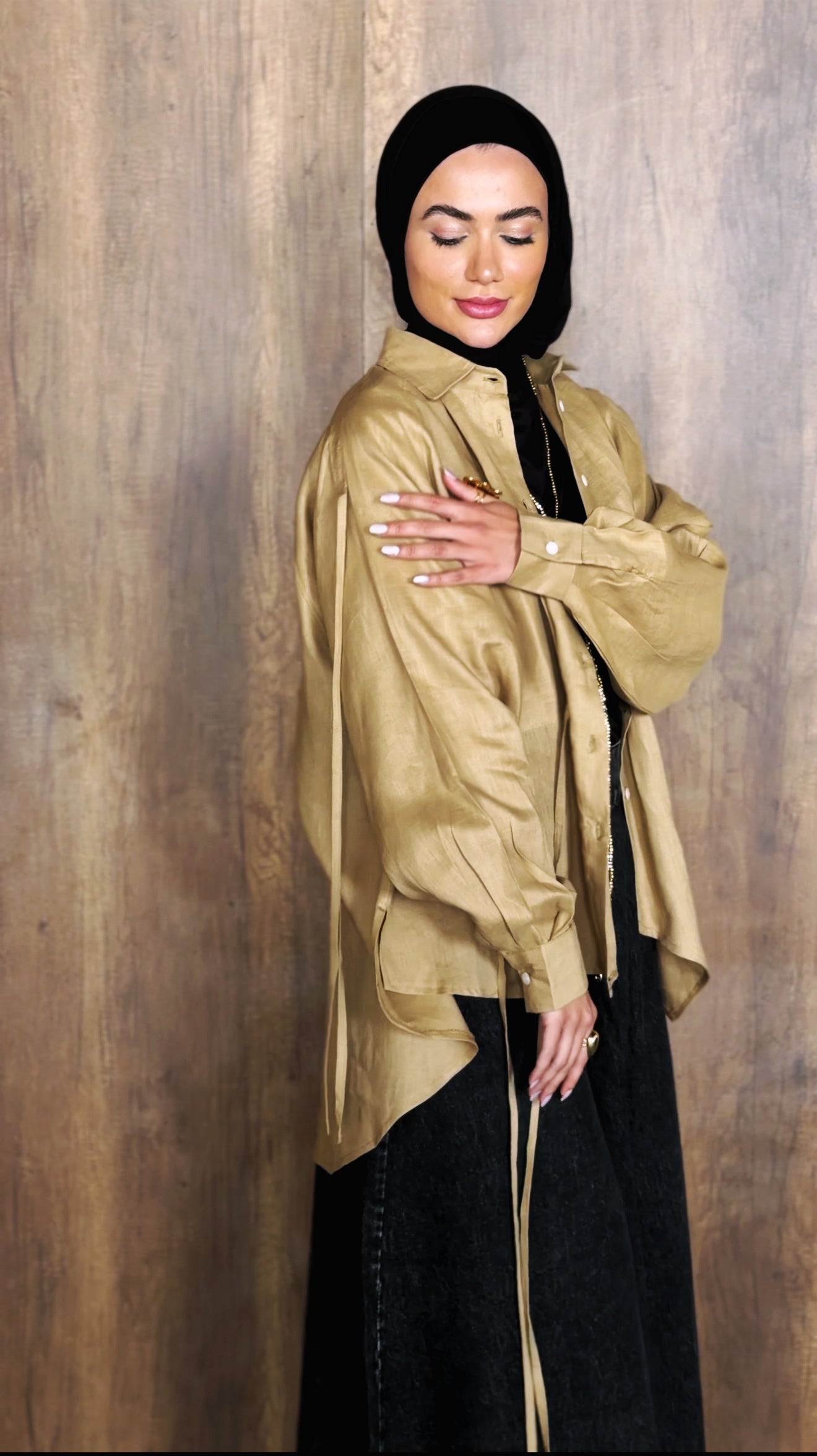 PURE LINEN SHIRT - CAFE