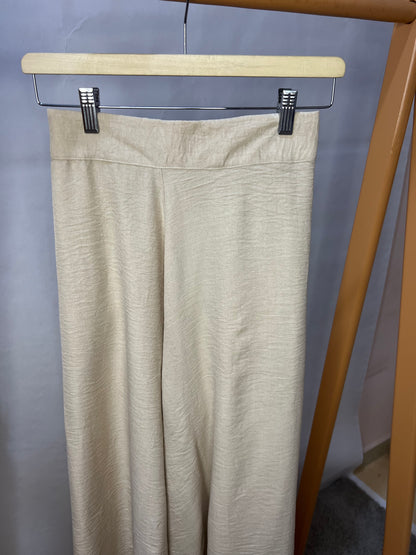LINEN WIDE LEG PANTS