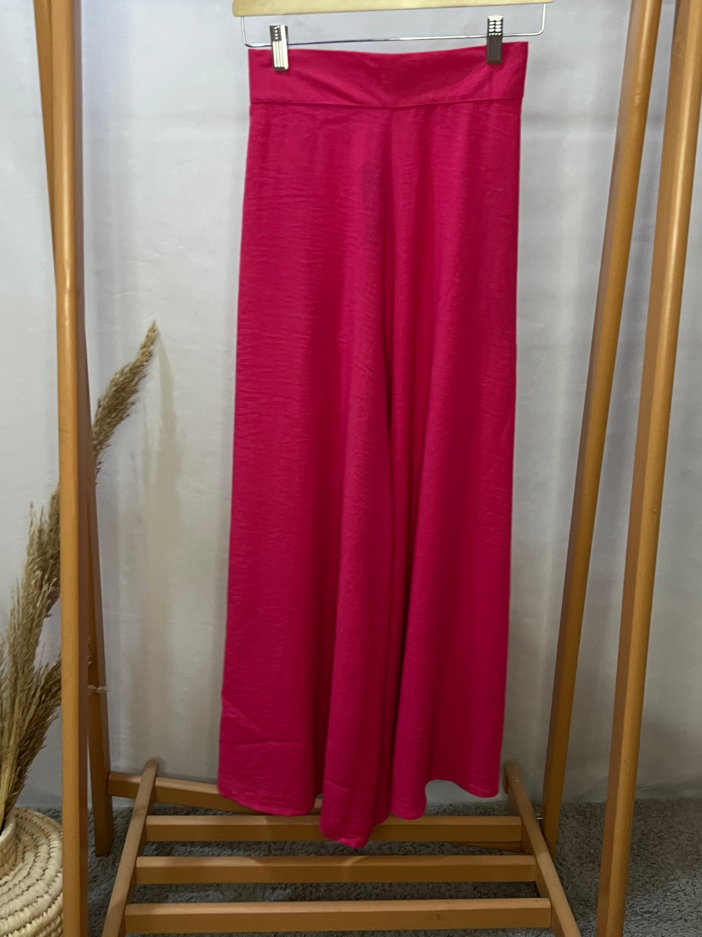 LINEN WIDE LEG PANTS