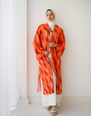 PRINTED KIMONO ORANGE