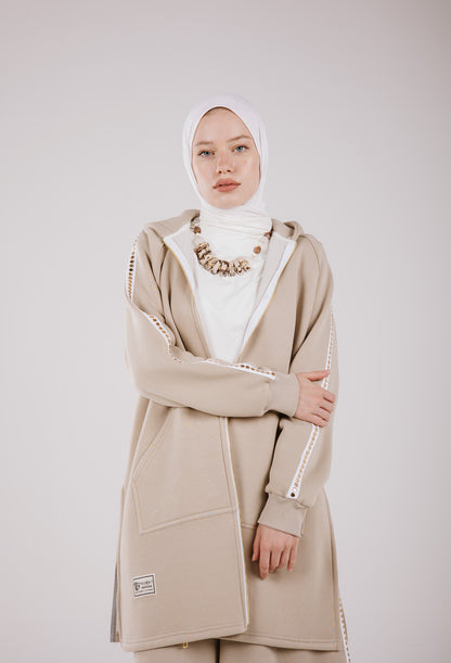 HEAVY MELTON REEMA SET BEIGE