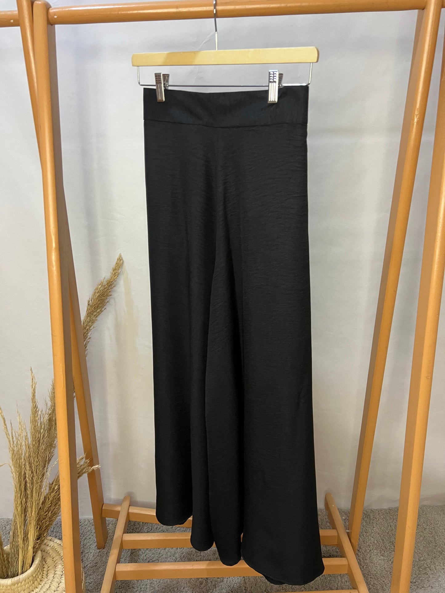 LINEN WIDE LEG PANTS
