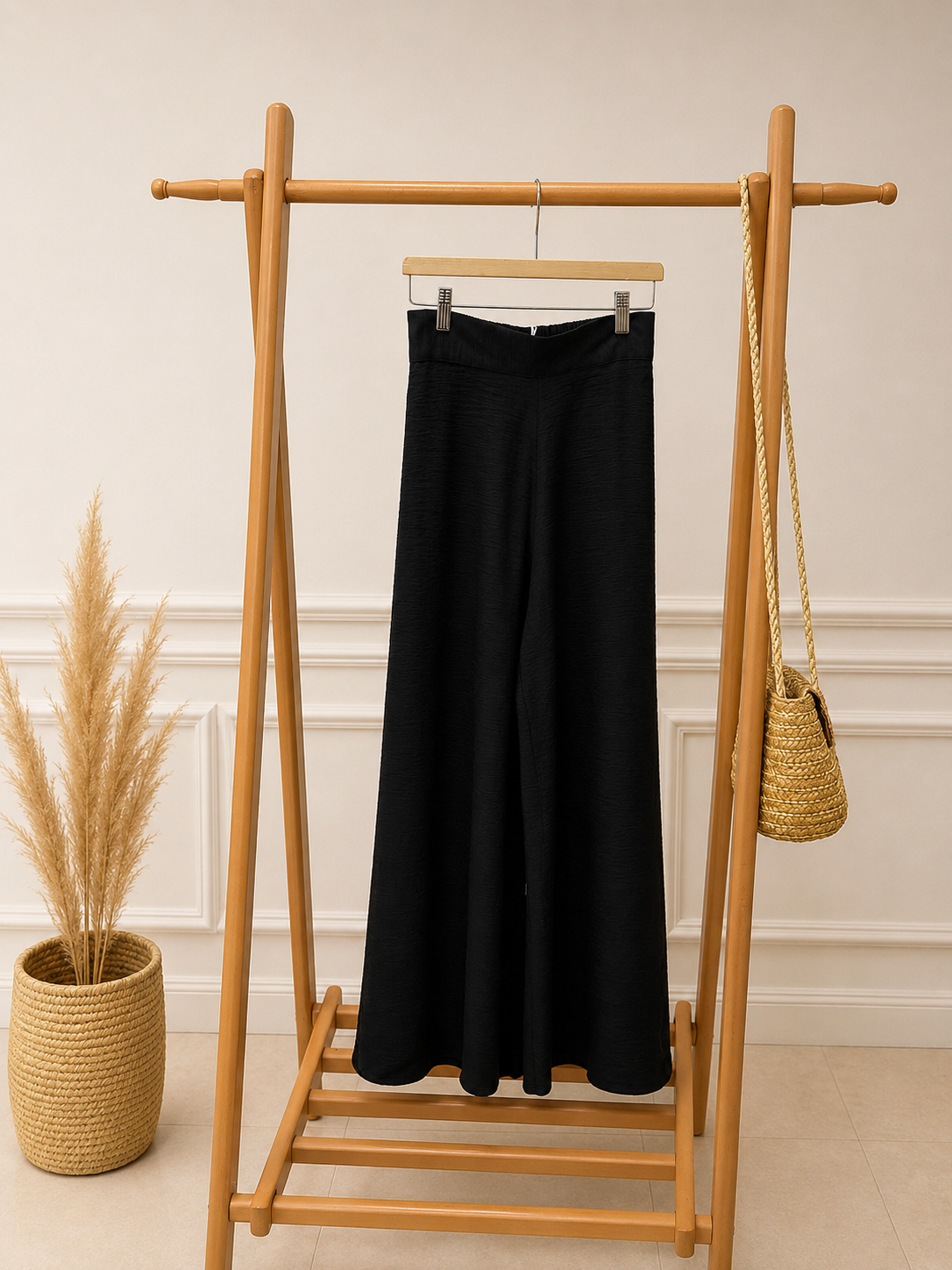 LINEN WIDE LEG PANTS