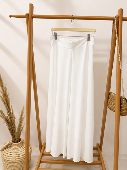 LINEN WIDE LEG PANTS
