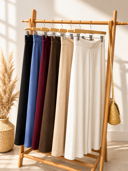LINEN WIDE LEG PANTS
