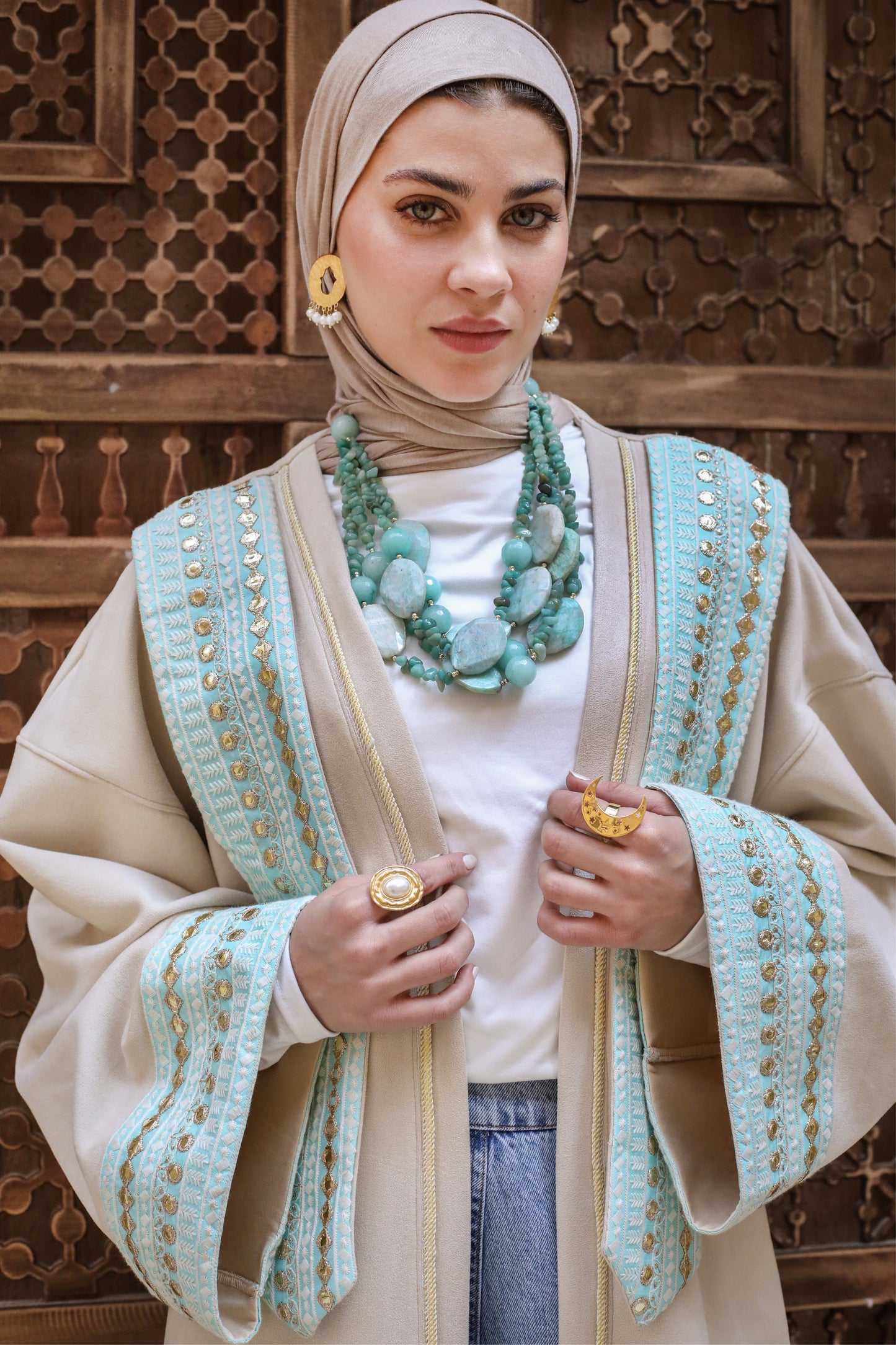 LAYALI KAFTAN-BEIGE