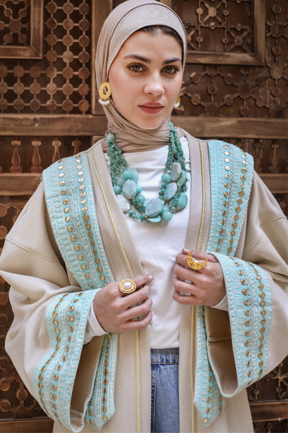 LAYALI KAFTAN-BEIGE