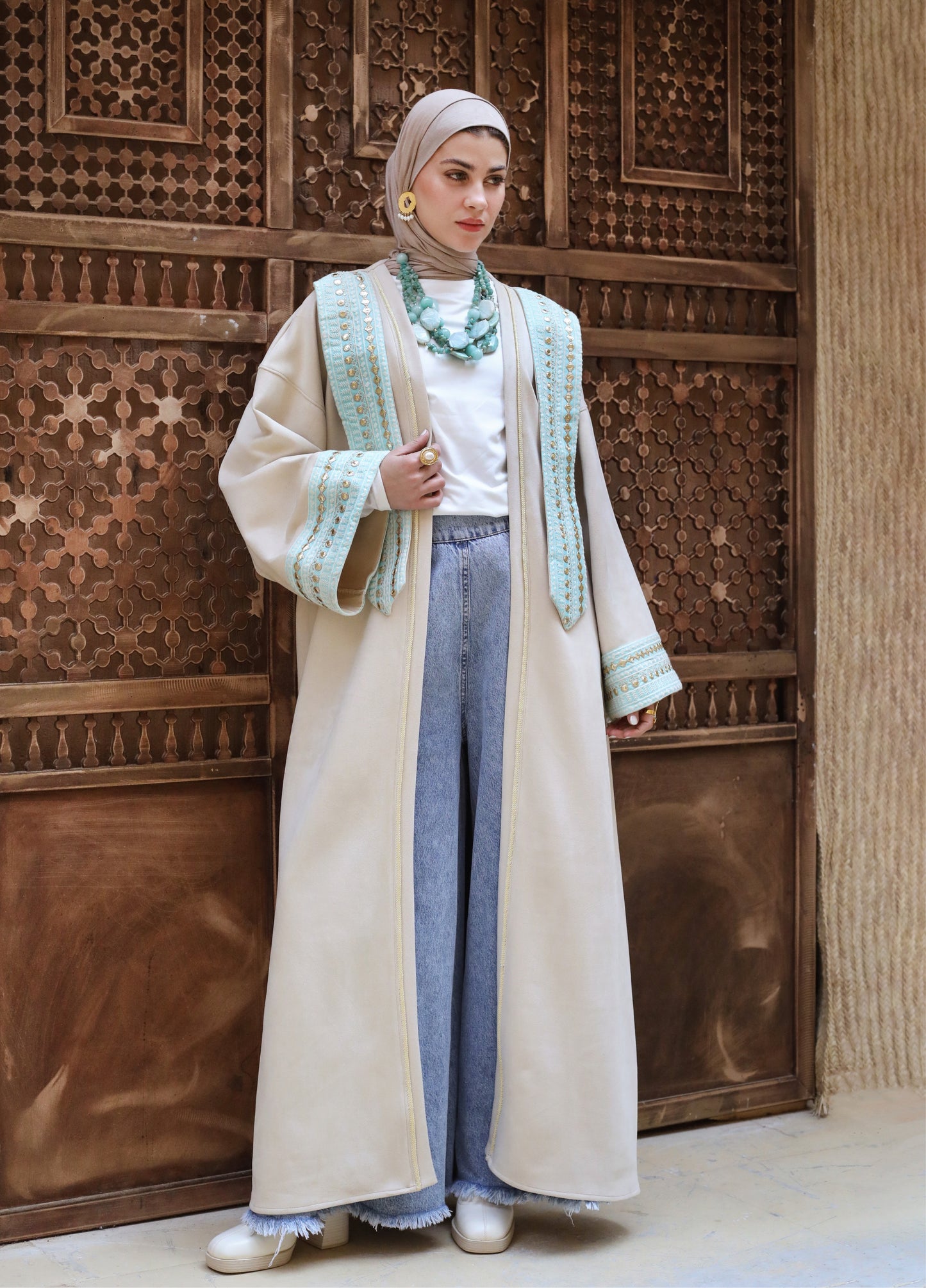 LAYALI KAFTAN-BEIGE
