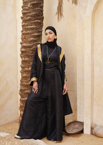 WAQAAR JUMPSUIT SET - BLACK