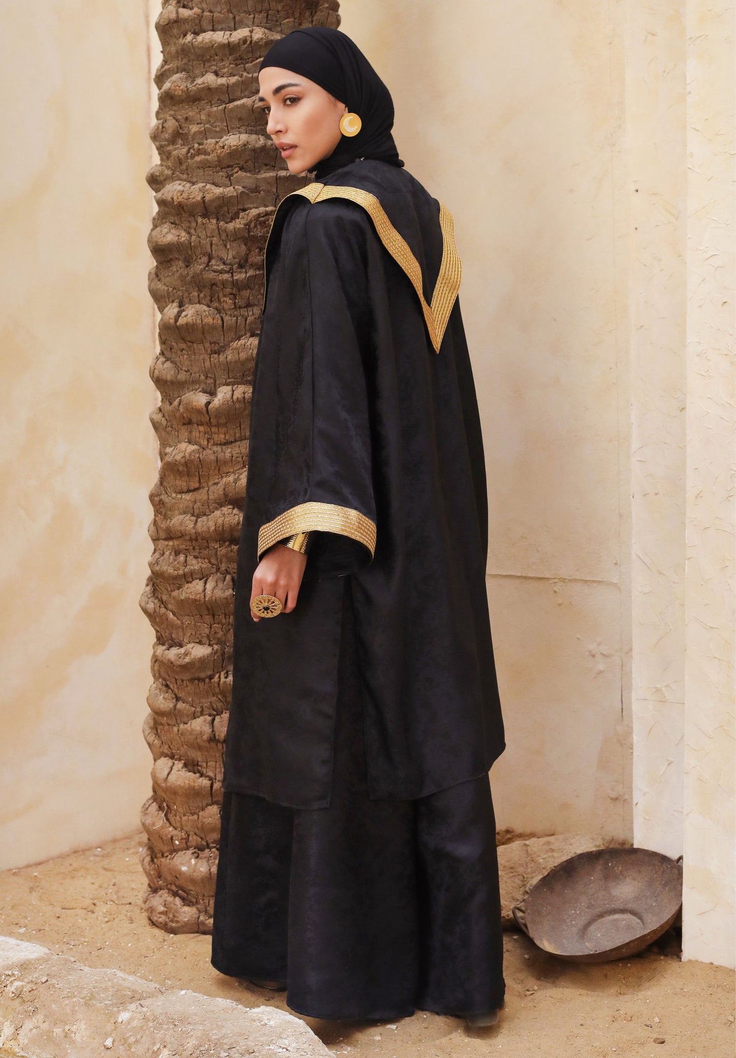 WAQAAR JUMPSUIT SET - BLACK