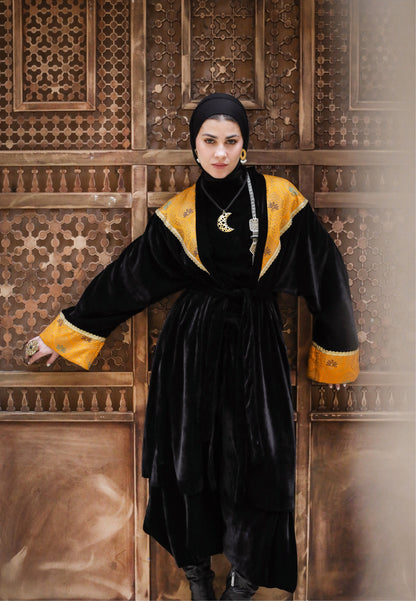 YAQOOT VELVET CARDIGAN