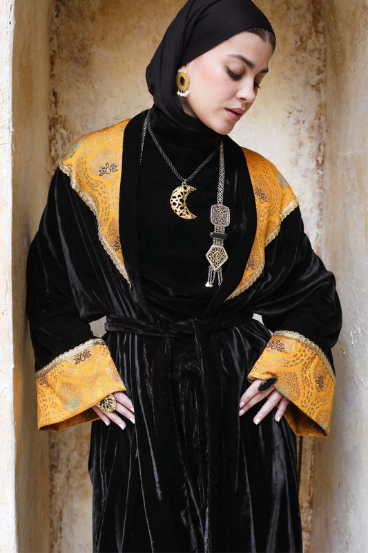 YAQOOT VELVET CARDIGAN
