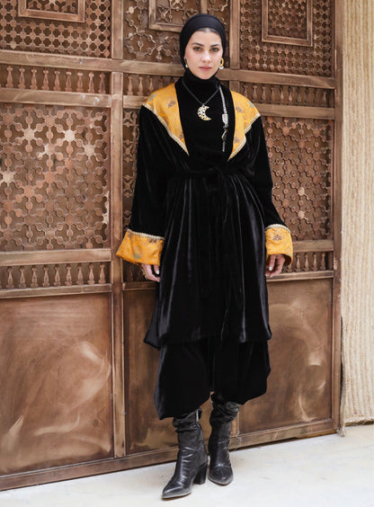 YAQOOT VELVET CARDIGAN