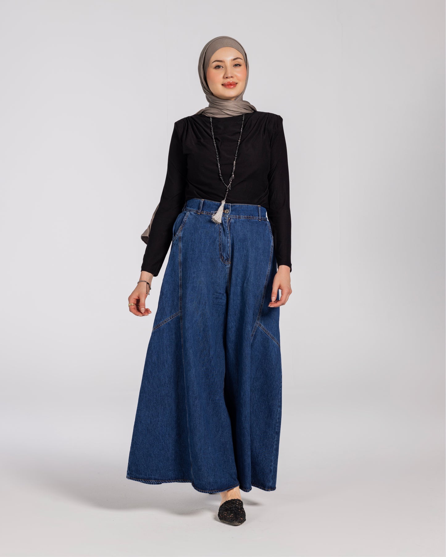 SHOULDER PADDED DRAPED TOP-BLACK