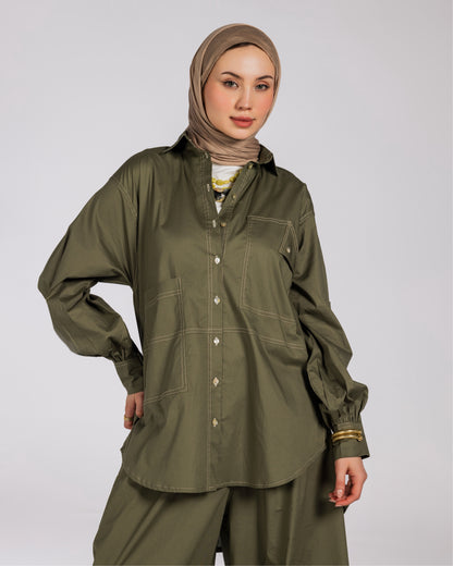 NASMA SHIRT-OLIVE