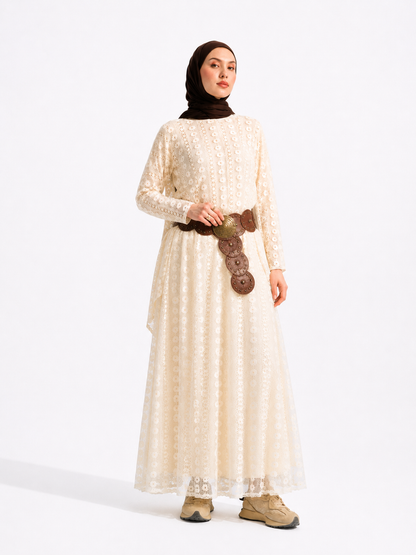 CROCHET FULLY LINED SKIRT