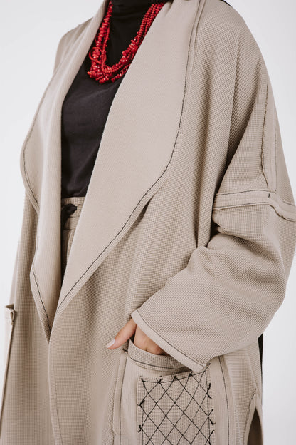JACQUARD GHALIA SET IN BEIGE