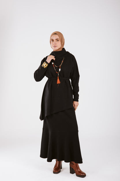AMALIA WOOL SET IN BLACK