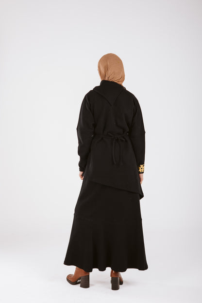 AMALIA WOOL SET IN BLACK