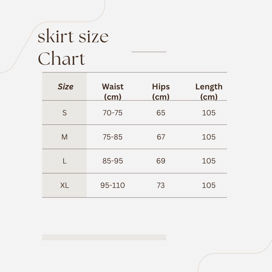 EMBROIDERED PURE LINEN SKIRT